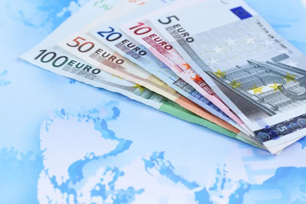 Different euro banknotes — Stock Photo, Image