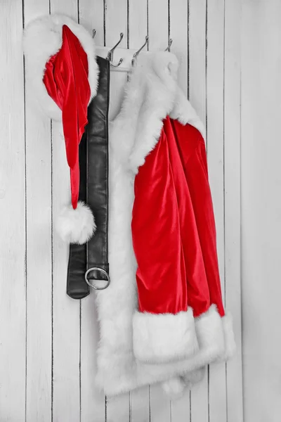 Santa jacket, hat and belt — Stock Photo, Image