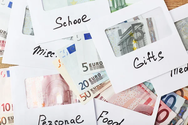 Distribution of money, financial planning — Stock Photo, Image