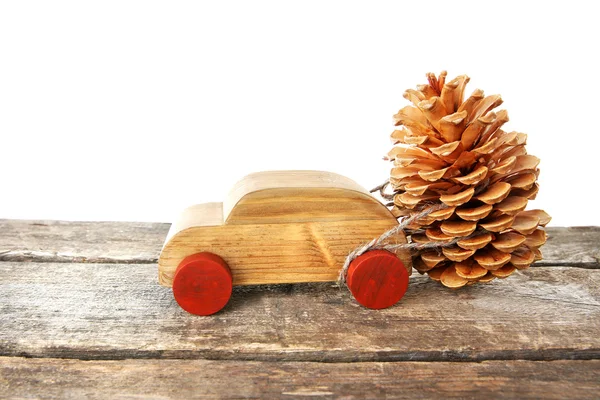 Coche de juguete de madera — Foto de Stock