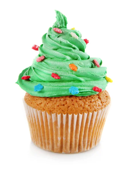 Delicious Christmas cupcake — Stock Photo, Image