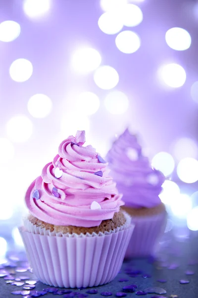 Deux cupcakes en gros plan — Photo