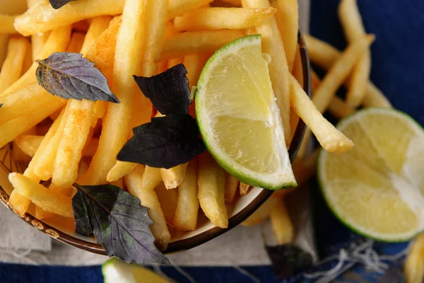 Franse gebakken aardappelen — Stockfoto