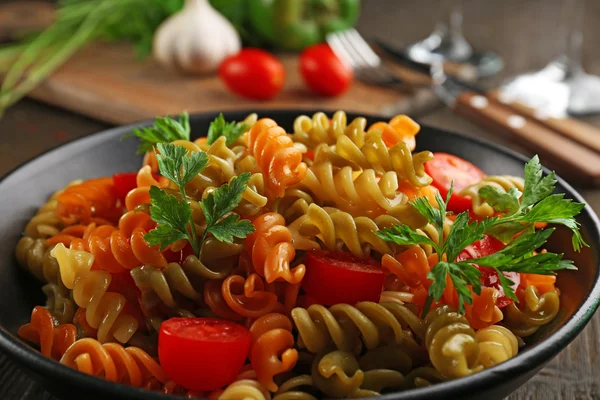 Delizioso piatto di maccheroni — Foto Stock