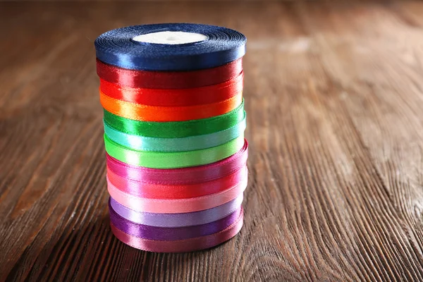 Spools of color ribbons — Stock Photo, Image