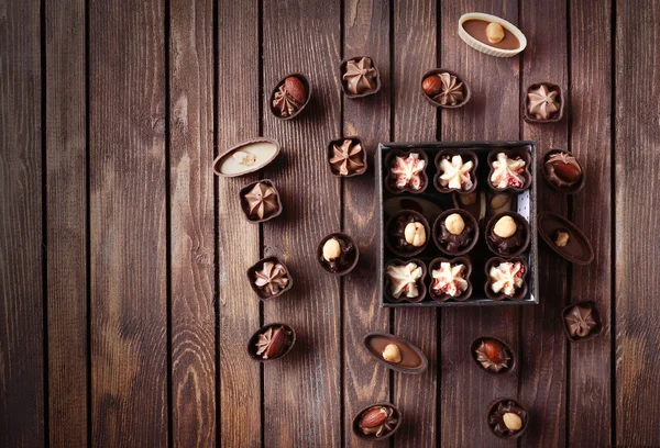 Lezzetli çikolata tatlılar — Stok fotoğraf