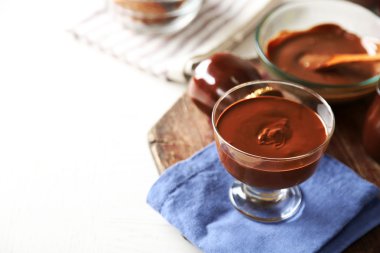 Kasede erimiş çikolata.