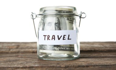 Tasarruf banknotlar tam kavanoz