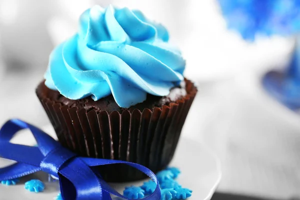 Heerlijke chocolade cupcake — Stockfoto