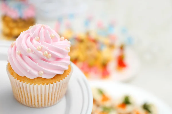 Heerlijke cupcake, close-up — Stockfoto