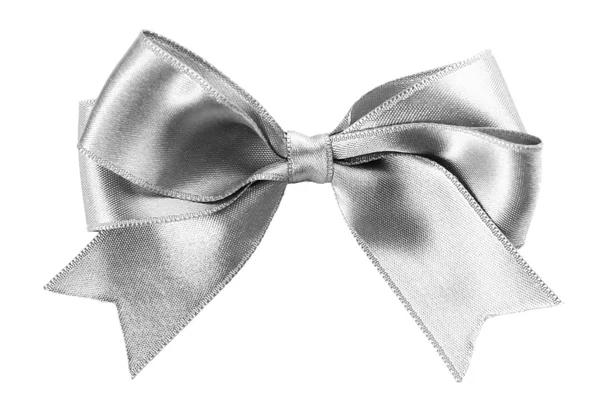 Beautiful silver bow — Stock Photo, Image