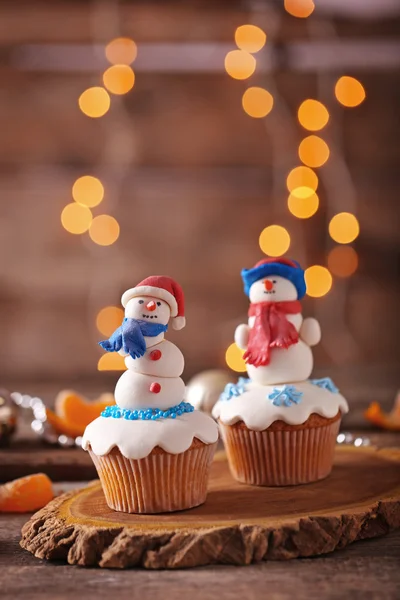Beaux cupcakes de Noël — Photo