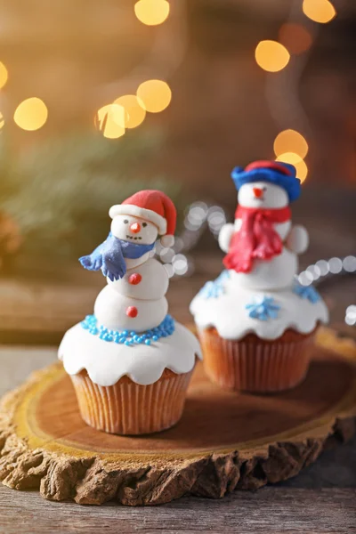 Beaux cupcakes de Noël — Photo