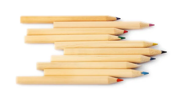 Colorful Pencils on white — Stock Photo, Image