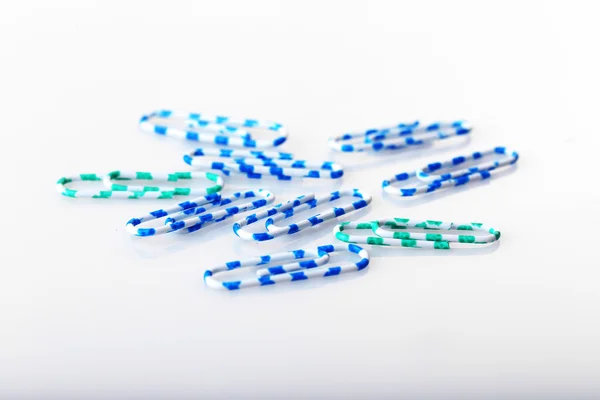 Collection of colourful paper clips — Stock Photo, Image