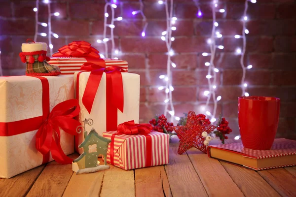 Scatole regalo di Natale — Foto Stock