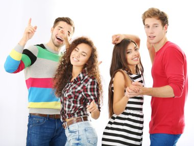 Birlikte dans iki Genç çiftler