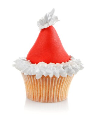 Beyaz izole Noel kek