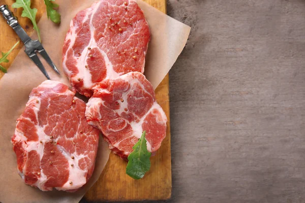 Bife de carne de bovino marmoreado — Fotografia de Stock