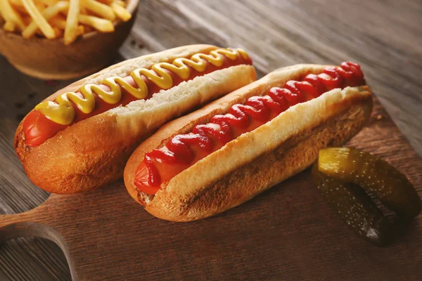 Leckere Hotdogs — Stockfoto
