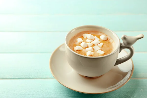 Cup of hot cacao with marshmallow