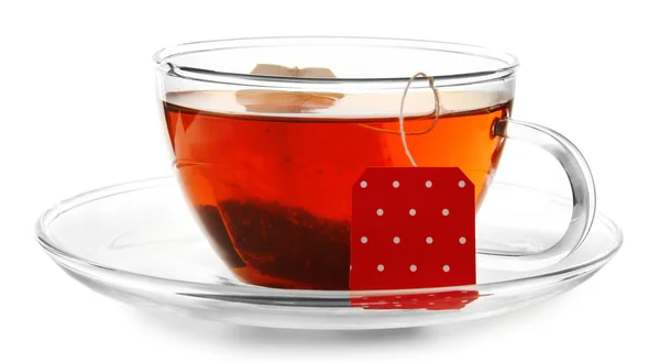 Скляна чашка чаю — стокове фото