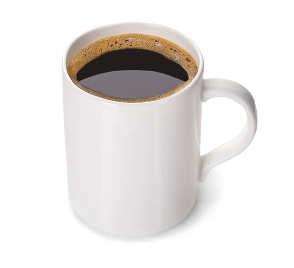 Kopje koffie geïsoleerd op wit — Stockfoto