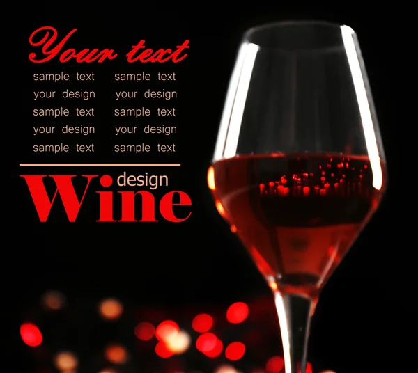 Wine glass with bokeh — Stock Photo, Image