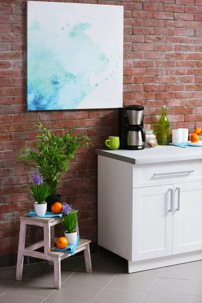 Modern kitchen interior. — Stock Photo, Image