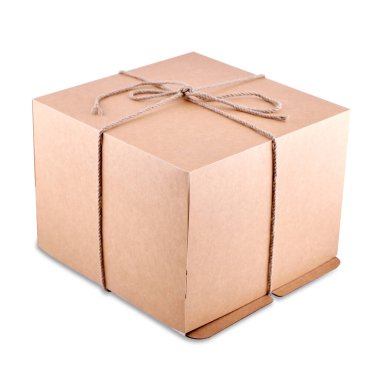 Boş kağıt pasta paketleme kutusu, boşluğu kopyala