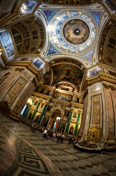 Interior da Catedral de São Isaac em São Petersburgo Fotografias De Stock Royalty-Free