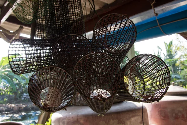 Traditional Fish Trap in Thailand — Stock Photo, Image