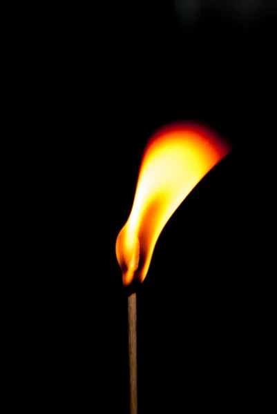 Background with m Fire flames on black background — Stock Photo, Image