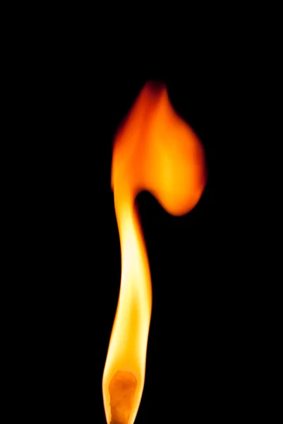 Background with m Fire flames on black background — Stock Photo, Image