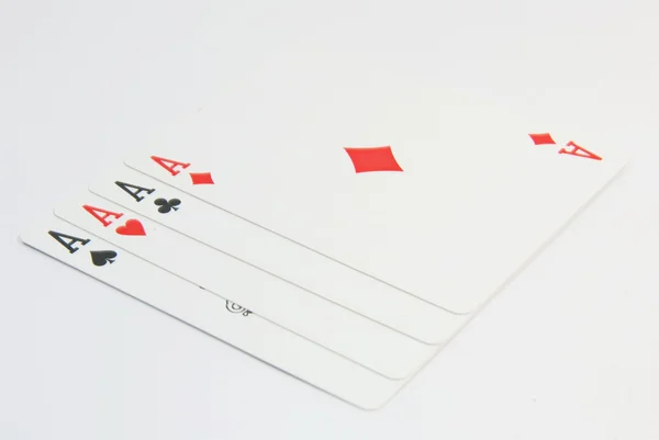 Ass Poker Karten Set — Stockfoto