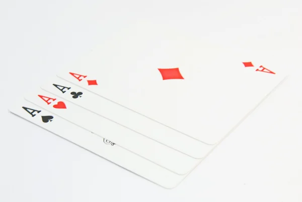 Ass Poker Karten Set — Stockfoto