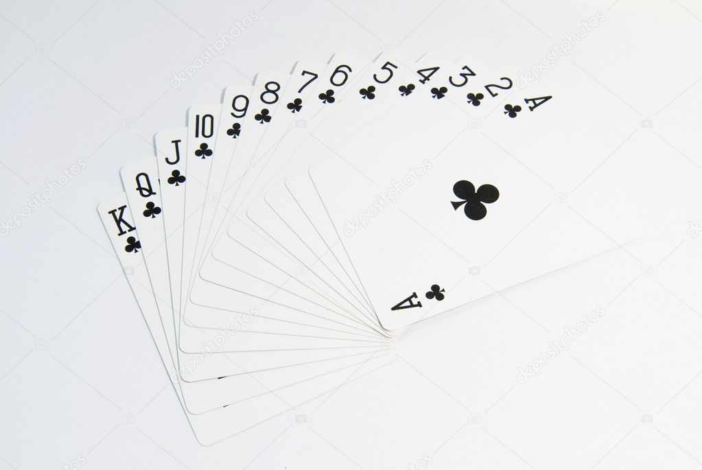 Ace poker cards set