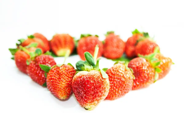 Strawberry over white background — Stock Photo, Image