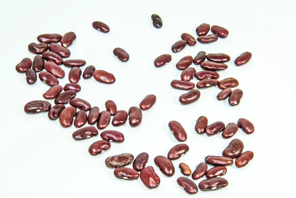 Photos of lentils on a white background. — Stock Photo, Image