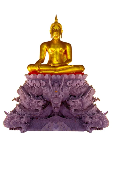 Bilder Buddha vit bakgrund — Stockfoto