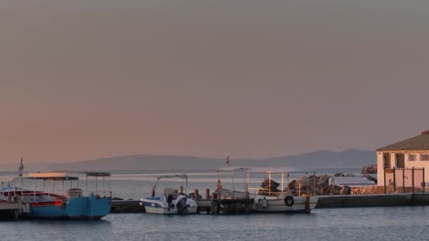 Korfu Adası Nın Simgeleri Vlacherna Manastırı Yunanistan — Stok video