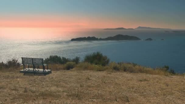 Costa Rocciosa Dell Isola Corfù Grecia — Video Stock