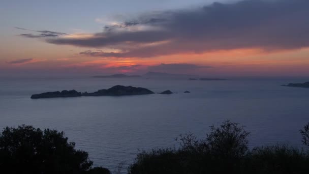 Rotskust Van Corfu Island Griekenland — Stockvideo