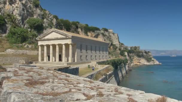 Kościół Jerzego Korfu Wyspa Korfu Grecja — Wideo stockowe