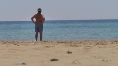 Yunanistan 'ın Korfu adasında güzel bir sahil.