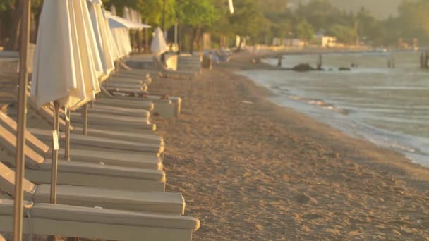 Vacker Strand Korfu Grekland — Stockvideo