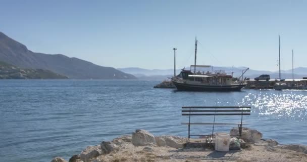 Скелясте Узбережжя Острова Корфу Греція — стокове відео