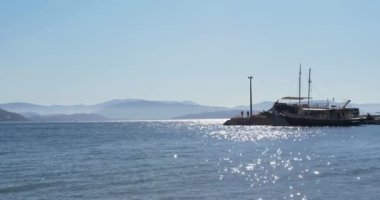 Korfu, Yunanistan 'da deniz kıyısı