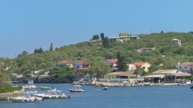 Yunanistan 'ın Paxos Adası manzarası. 