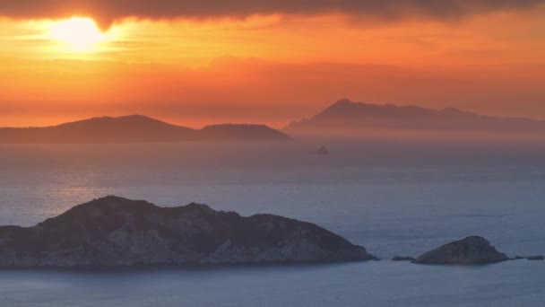 Coasta Stâncoasă Insulei Corfu Grecia — Videoclip de stoc